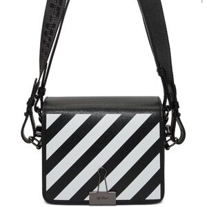 *SOLD*
OFF-WHITE black diag flap bag